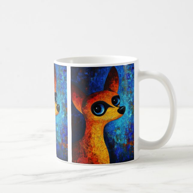 Dog Portrait Art Coffee Mug (Right)