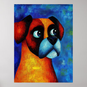 Dog Portrait Art Poster