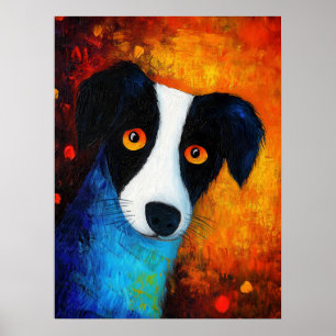 Dog Portrait Art Poster