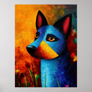 Dog Portrait Art Poster