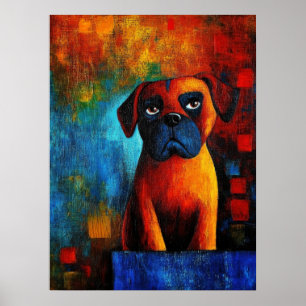 Dog Portrait Art Poster