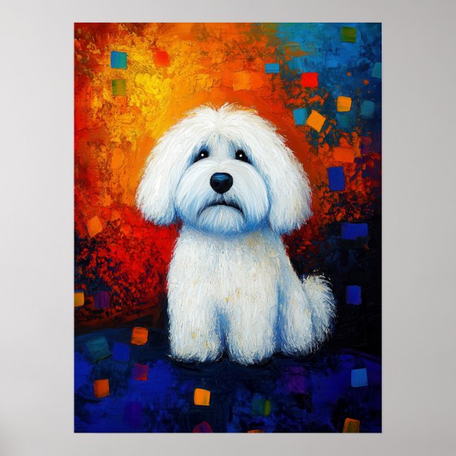 Dog Portrait Art Poster (Front)