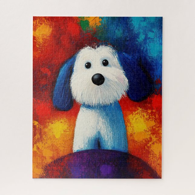 Dog Portrait Art Puzzle (Vertical)