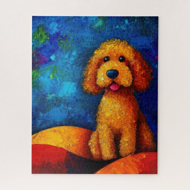Dog Portrait Art Puzzle (Vertical)