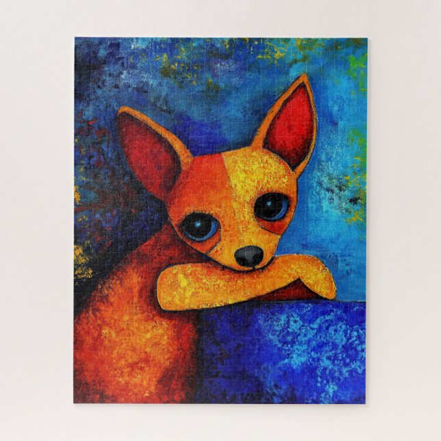 Dog Portrait Art Puzzle (Vertical)