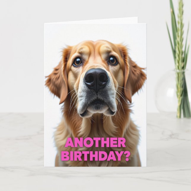 Dog Portrait Birthday Card (Front)