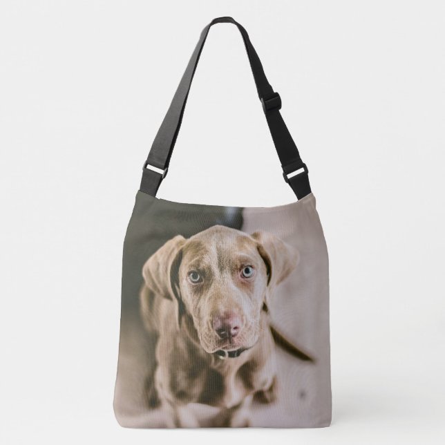 Dog portrait crossbody bag (Front)