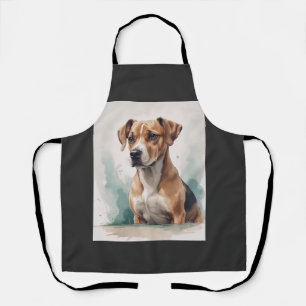Dog Portrait Watercolor Apron