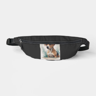 Dog Portrait Watercolor Bum Bags
