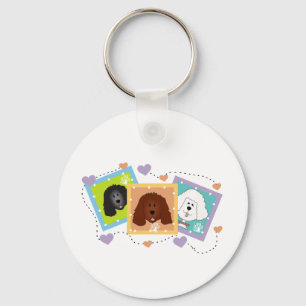 Dog Portraits Tshirts and Gifts Key Ring