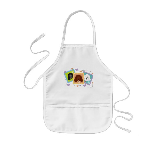 Dog Portraits Tshirts and Gifts Kids Apron (Front)