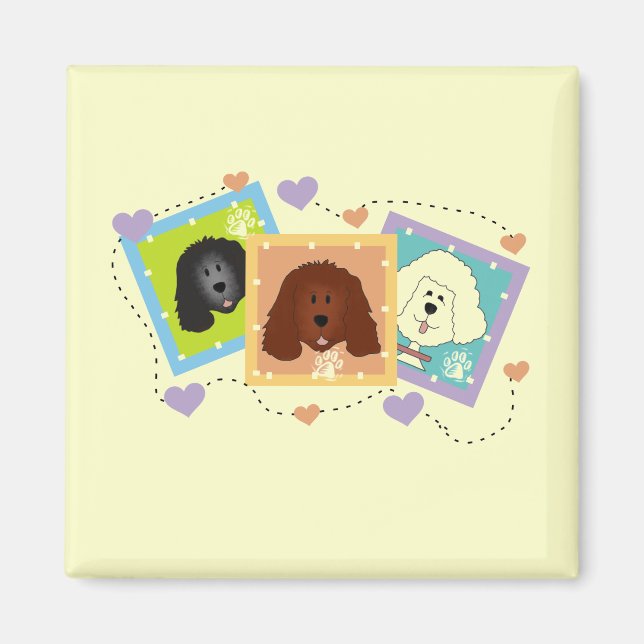 Dog Portraits Tshirts and Gifts Magnet (Front)