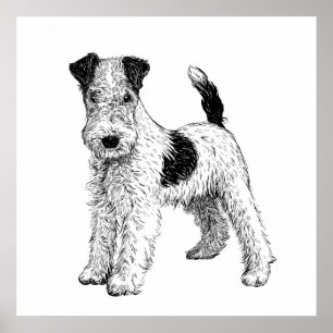 Dog Poster / Wall Art Fox Terrier