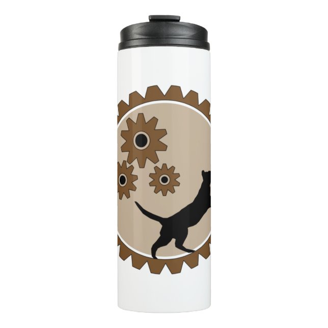 dog powered cage with wheels   thermal tumbler (Front)