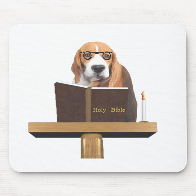 Dog Preacher Mouse Pad (Front)