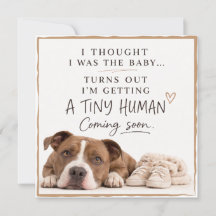Dog Pregnancy Announcement Card
