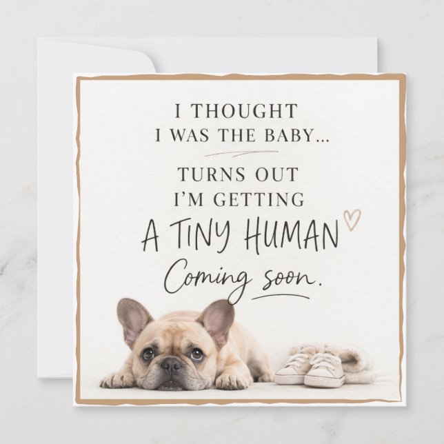 Dog Pregnancy Announcement Card (Front)