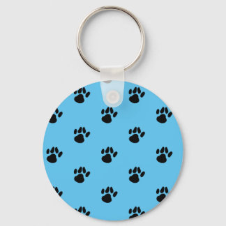 dog print keychain