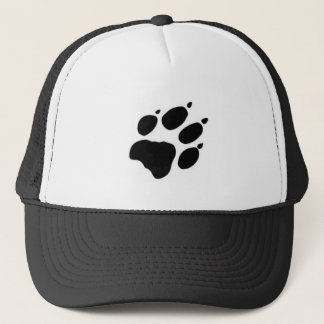 dog print trucker hat