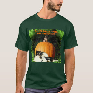 Dog Protecting Large Pumpkin T-Shirt