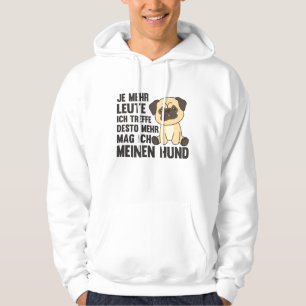 Dog Pug Puppy Does Not Like People Dogs Hoodie
