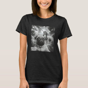Dog Pug Selfie With Unicorn Funny T-Shirt