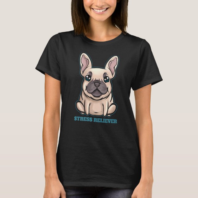Dog   Pug  Stress Reliever T-Shirt (Front)