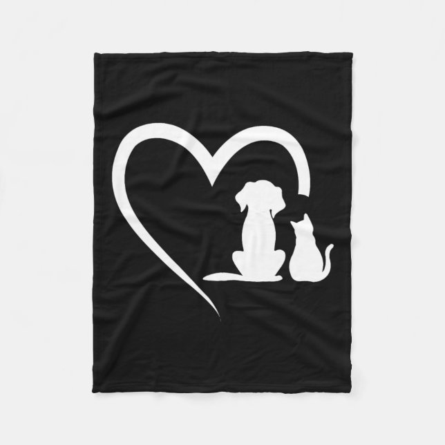 Dog Puppy And Ba1  Fleece Blanket (Front)