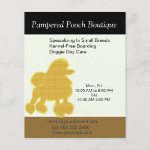 Dog Puppy Grooming Salon Customised Pet Care Flyer