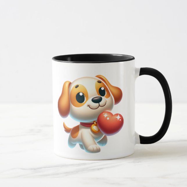 dog,puppy love mug (Right)