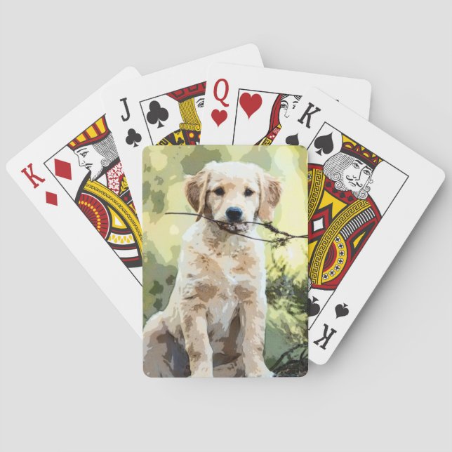 Dog, Puppy, Nature Playing Cards (Back)