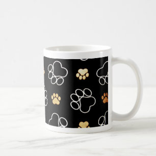 Dog Puppy Paw Prints Gifts for Dog Lovers Coffee Mug
