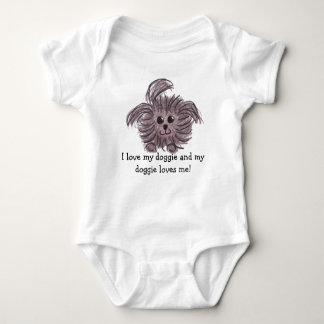 Dog Puppy Pet Love Infant Baby Child Kid Adopt One Baby Bodysuit