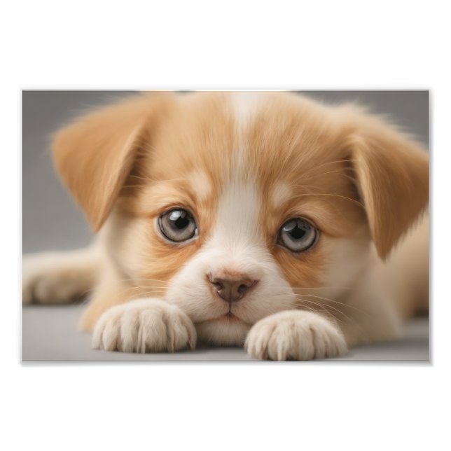 Dog Puppy Photo Print (Front)