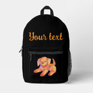 Dog, puppy printed backpack