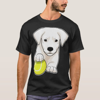 Dog puppy Tennis Tennis ball T-Shirt
