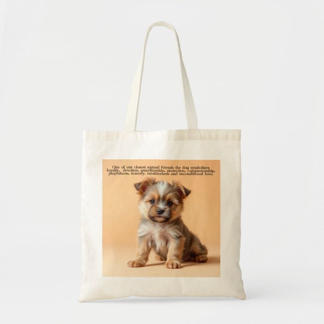 Dog / Puppy Tote Bag (Front)