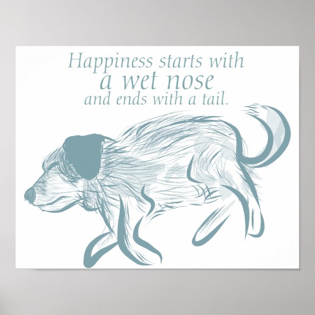 Dog Quote Art Print, Dog Art Print, Puppy Wall Art (Front)