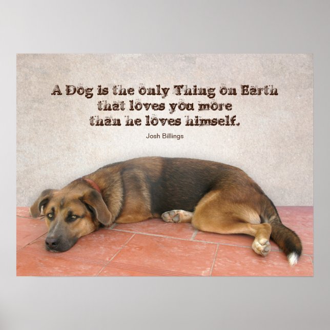 Dog Quote Poster (Front)