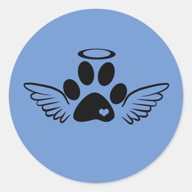 Dog Rainbow Bridge Classic Round Sticker (Front)