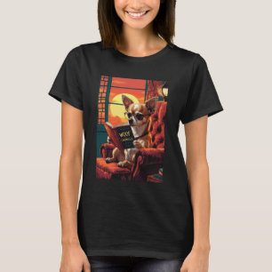 Dog Reading Book Cute , Book Lovers Librarians & T T-Shirt
