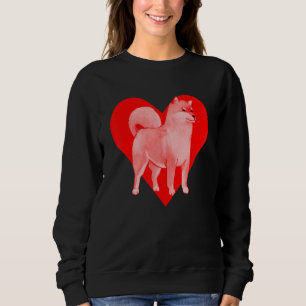 Dog Red Heart Akita Inu Sweatshirt