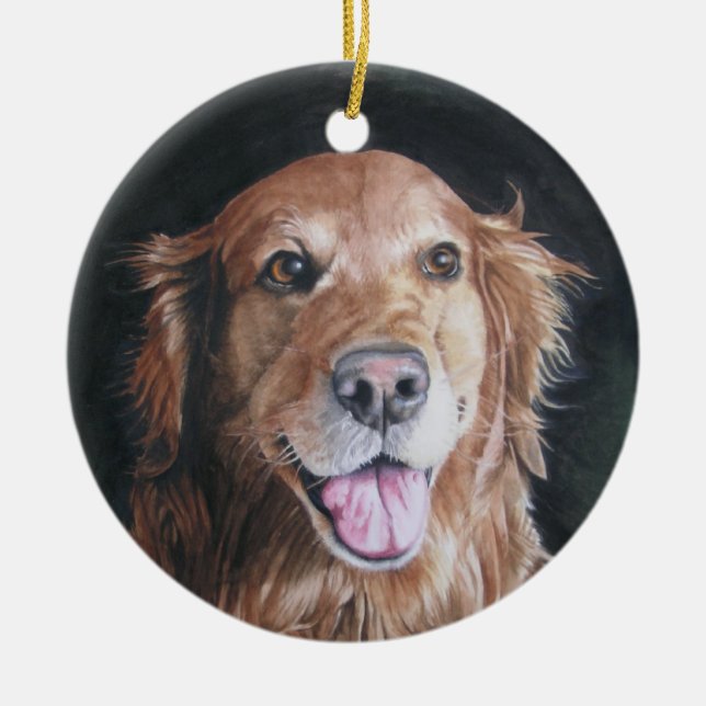 Dog Remembrance Ornament /Golden Retriever (Front)