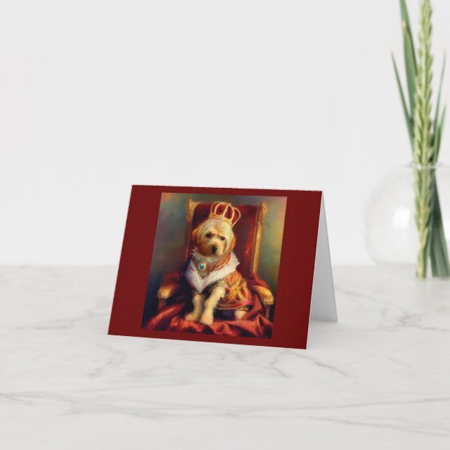 Dog Renaissance King Card (Front)