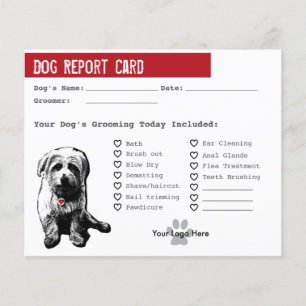 Dog Report Card for Dog Groomers
