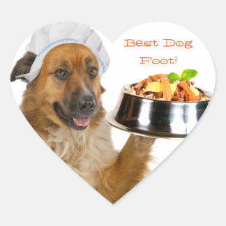 Dog Restaurant Heart Sticker