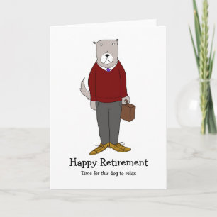 Dog Retirement Card