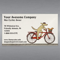 Dog Riding a Bicycle with Squirrel | Cute Animals