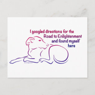 Dog Road to Enlightenment Postcard