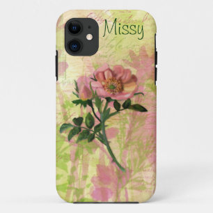 Dog Rose Flower iPhone 11 Case